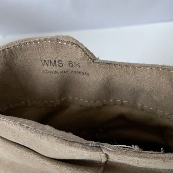 Flat Tan Slip into Ankle Boots - Picture 8 of 15